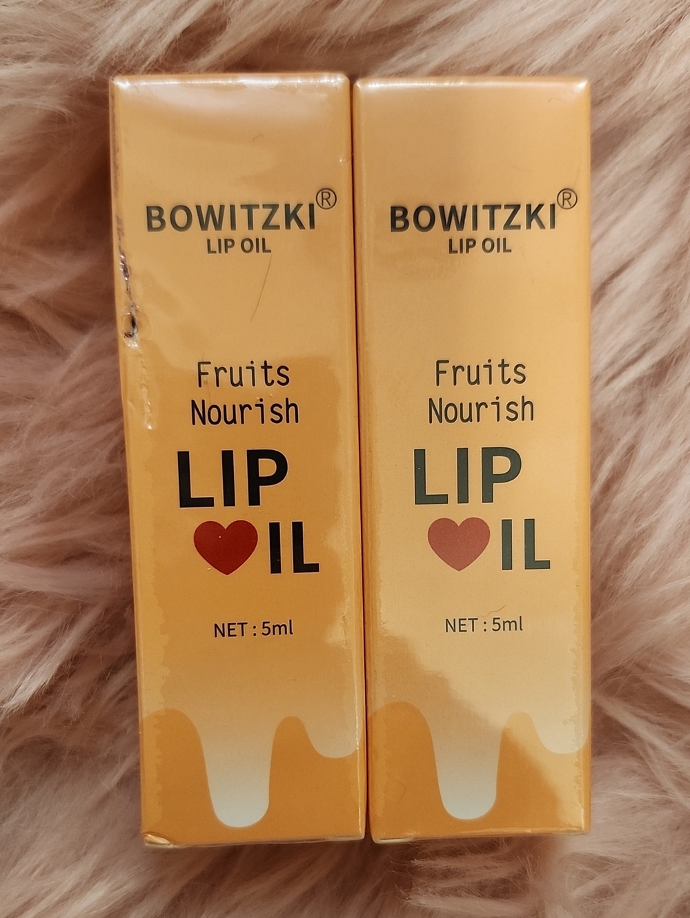 Brand New 2CT BUNDLE BOWITZKI Lip Oil FRUITS NOURISH LIP OIL